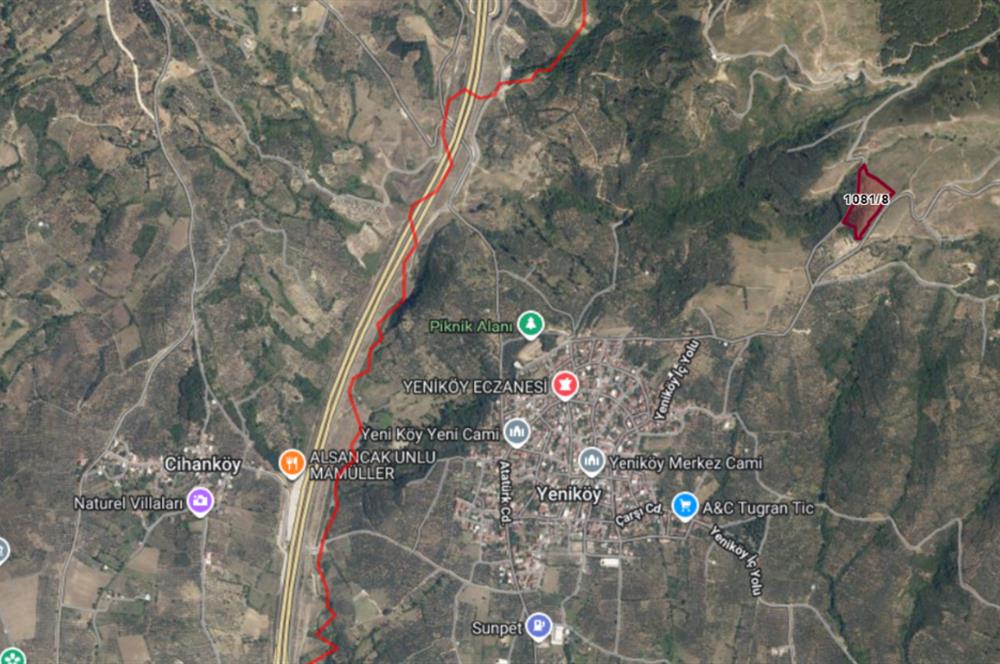 ORHANGAZİ YENİKÖY’DE, KÖYE ÇOK YAKIN-  ÇİFT YOLA CEPHE 15.096 M2 MÜSTAKİL TARLA  