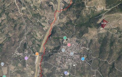 ORHANGAZİ YENİKÖY’DE, KÖYE ÇOK YAKIN-  ÇİFT YOLA CEPHE 15.096 M2 MÜSTAKİL TARLA  