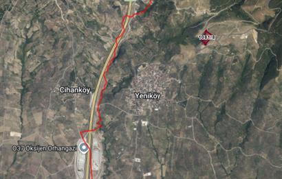 ORHANGAZİ YENİKÖY’DE, KÖYE ÇOK YAKIN-  ÇİFT YOLA CEPHE 15.096 M2 MÜSTAKİL TARLA  