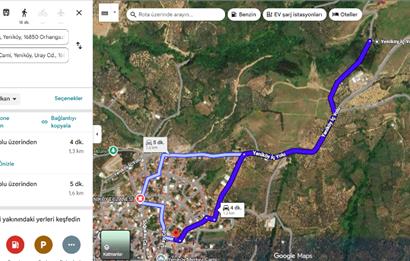 ORHANGAZİ YENİKÖY’DE, KÖYE ÇOK YAKIN-  ÇİFT YOLA CEPHE 15.096 M2 MÜSTAKİL TARLA  