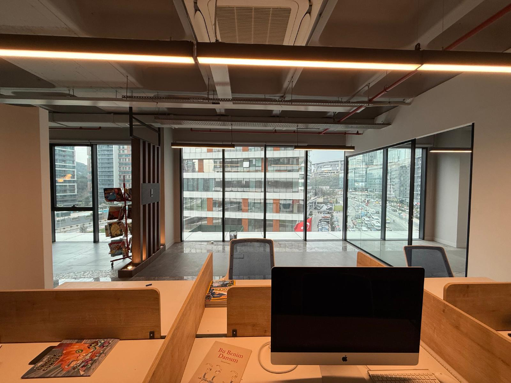 Porta Vadi Satılık Ofis 134m2 Dekorasyonlu Vadistanbul Skyland