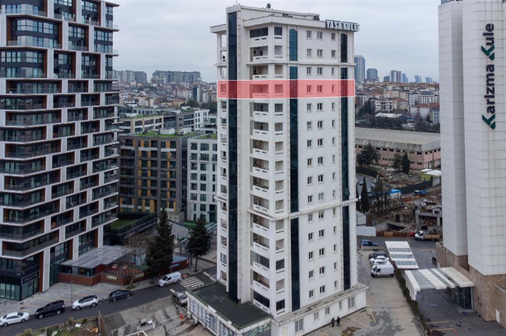 Kartal Yasa Kule'de Kiralık 350 M2 Komple Ofis Katı