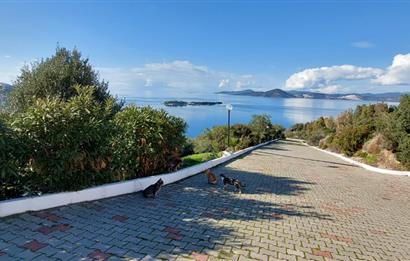 Bodrum-Adabükü'nde özel plajlı yaz dönemi kiralık dubleks daire