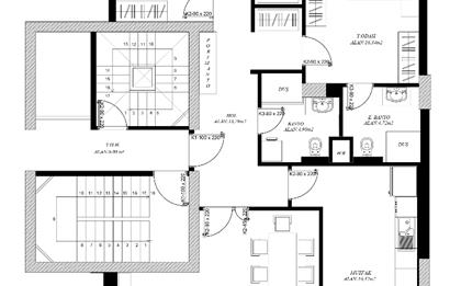 KOŞUYOLU VALİDEBAĞ SİTESİ YÜKSEK KATTA 3+1 BALKONLU SIFIR DAİRE