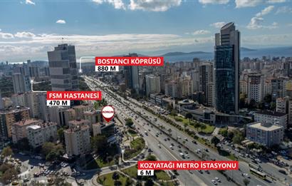 E5 Üzerinde Prestijli Plaza'da Kiralık 210 m2 Komple Kat