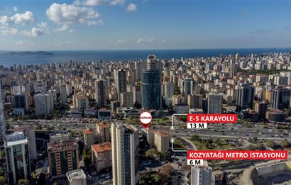 E5 Üzerinde Prestijli Plaza'da Kiralık 210 m2 Komple Kat