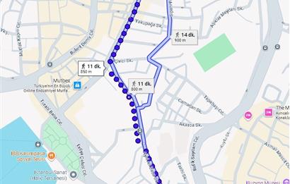 Beyoğlu Kasımpaşa'da Metroya Yakın Bahçeli Kiralık 1+0