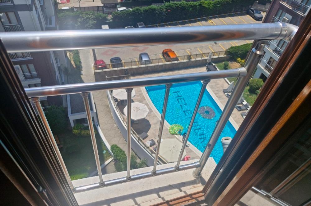 HELENIUM PARK SİTESİNDE HAVUZ CEPHE, KULLANIŞLI GENİŞ 2+1 DAİRE