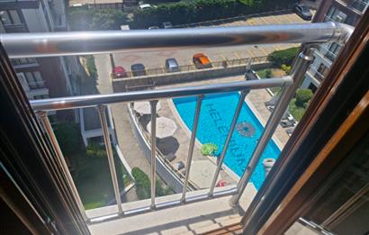 HELENIUM PARK SİTESİNDE HAVUZ CEPHE, KULLANIŞLI GENİŞ 2+1 DAİRE