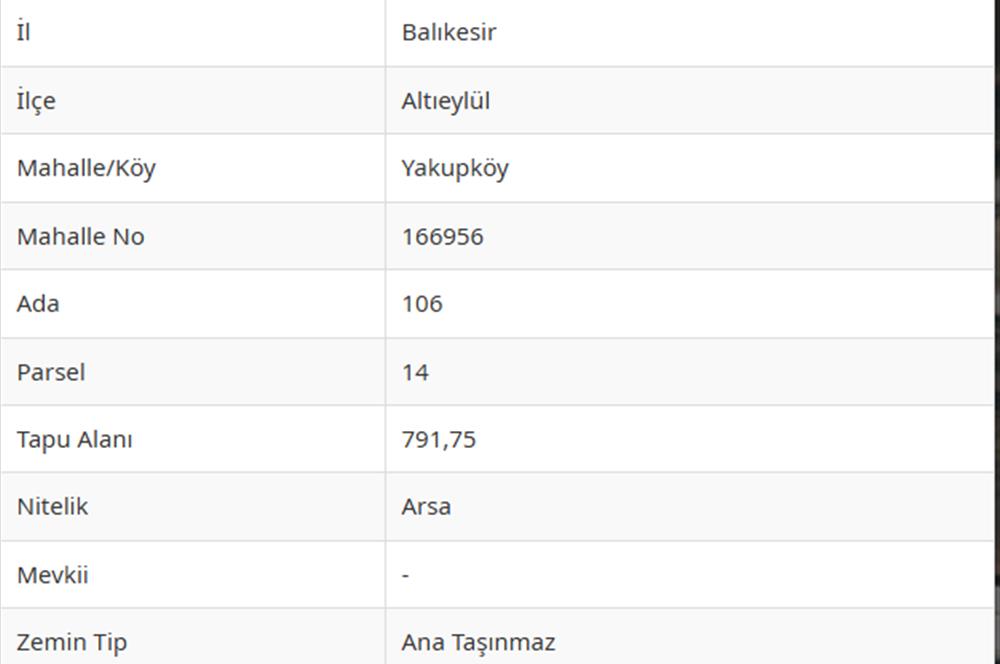 CENTURY 21 BAL'DAN YAKUPKÖY MAHALLESINDE SATILIK ARSA
