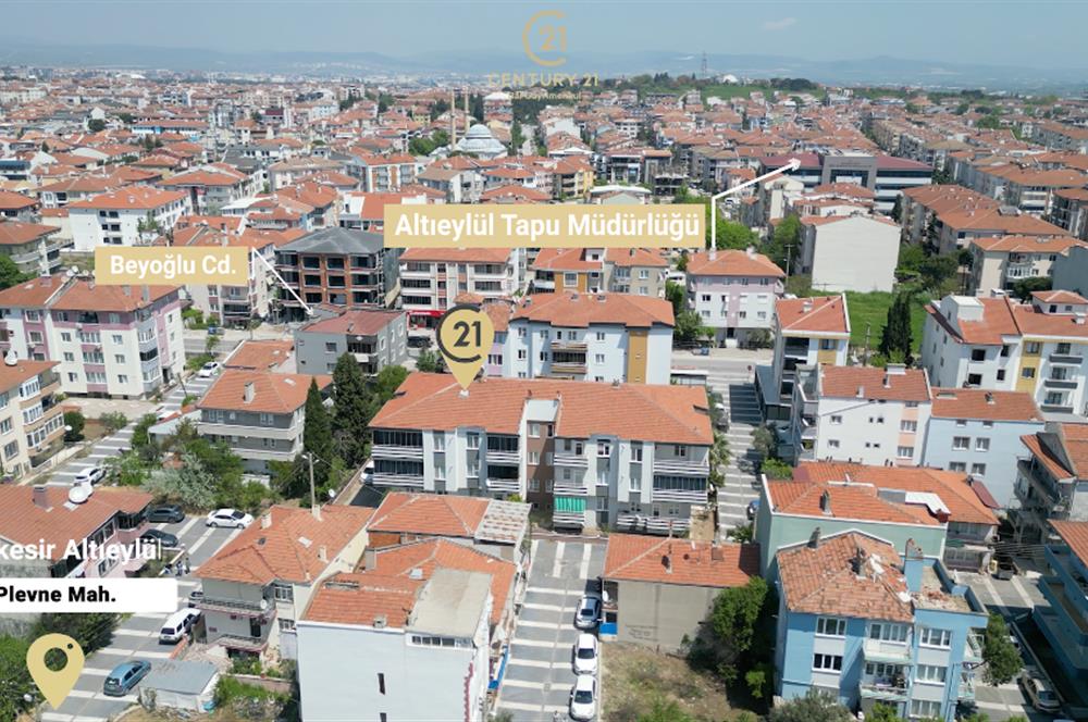 CENTURY21 BAL'DAN PLEVNE MAH.DE GENİŞ 3+1 KİRALIK DAİRE