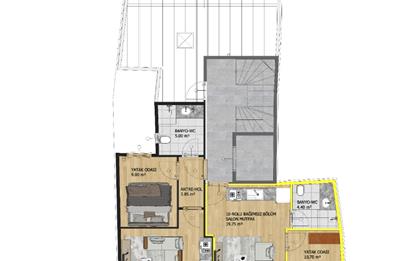 CENTURY 21 BAL'DAN 2+1 MİRZABEY MAHALLESİNDE TERS DUBLEKS