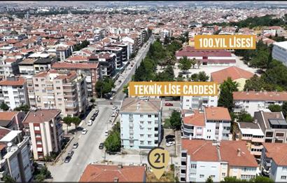 BALIKESİR BAHÇELİEVLER'DE 644 m² 5 KAT İMARLI KÖŞE PROJELİK ARSA