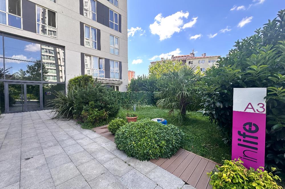 Ataşehir İnlife Sitesi Bahçe Kullanımlı Kiralık 1+1