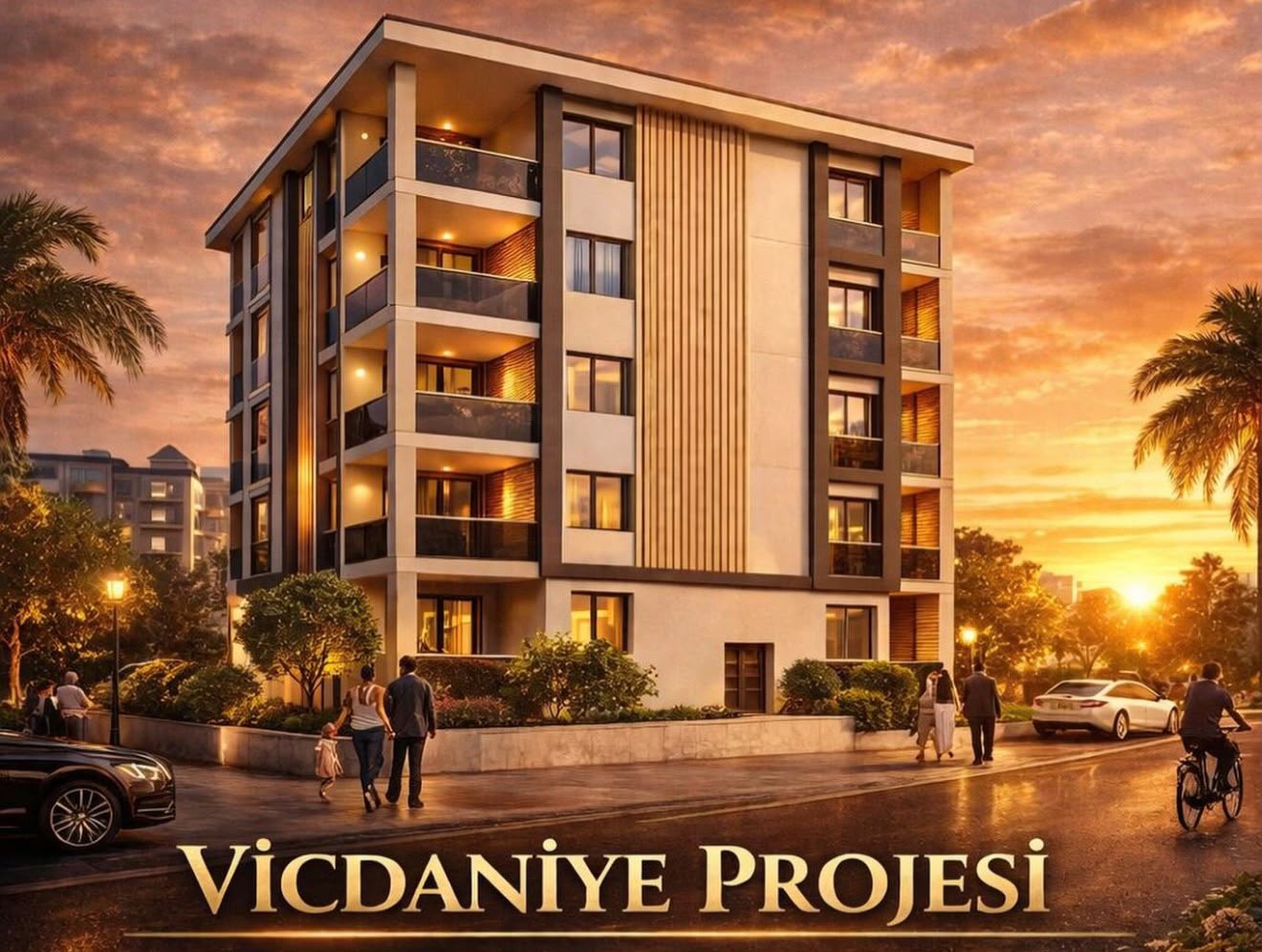 VİCDANİYE MAHALLESİNDE KÖŞE PARSEL 1+1 ARA KAT SATILIK