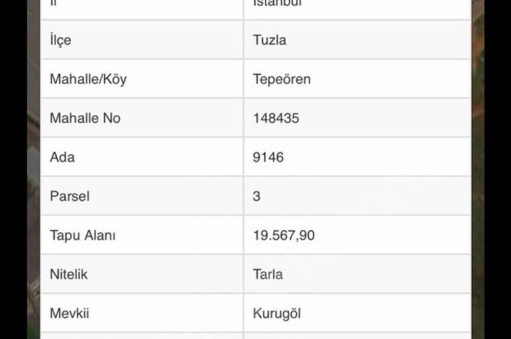 SERHAT PALUT DAN TEPEÖREN DE YATIRIMLIK ARSA