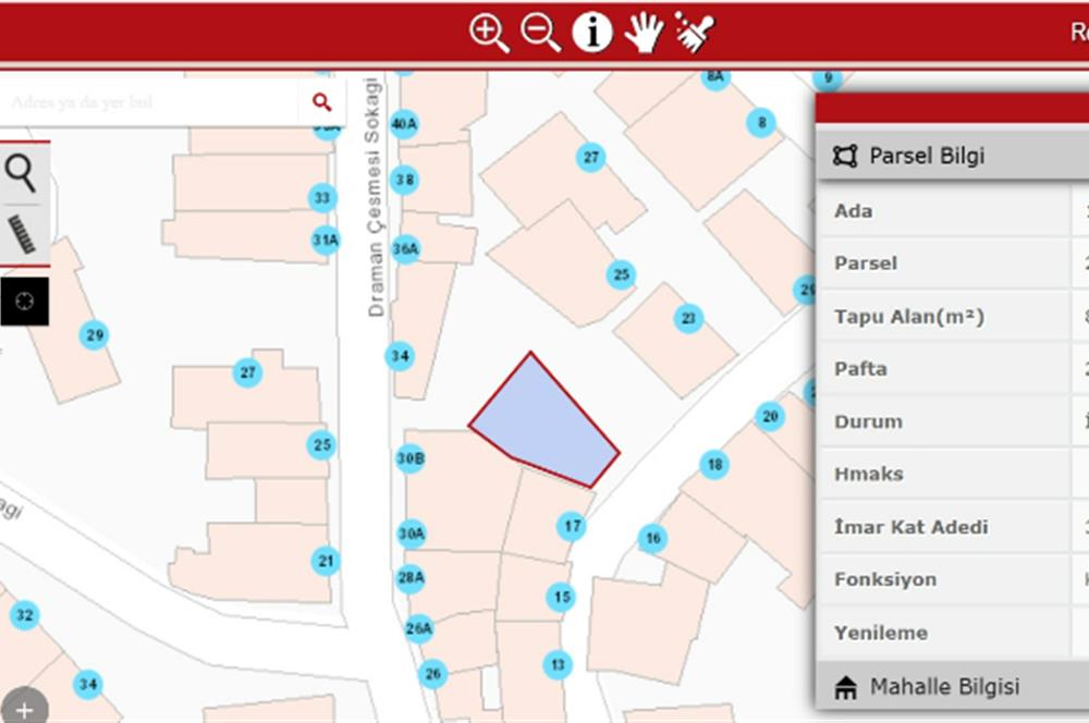 Balat'ın Merkezinde Konut İmarlı 80,36 m² Satılık Arsa