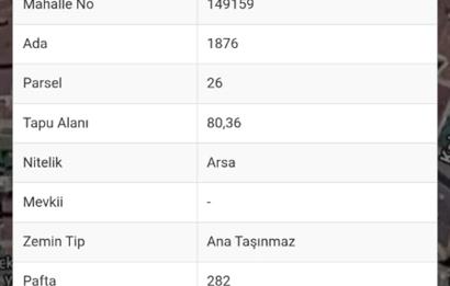 Balat'ın Merkezinde Konut İmarlı 80,36 m² Satılık Arsa