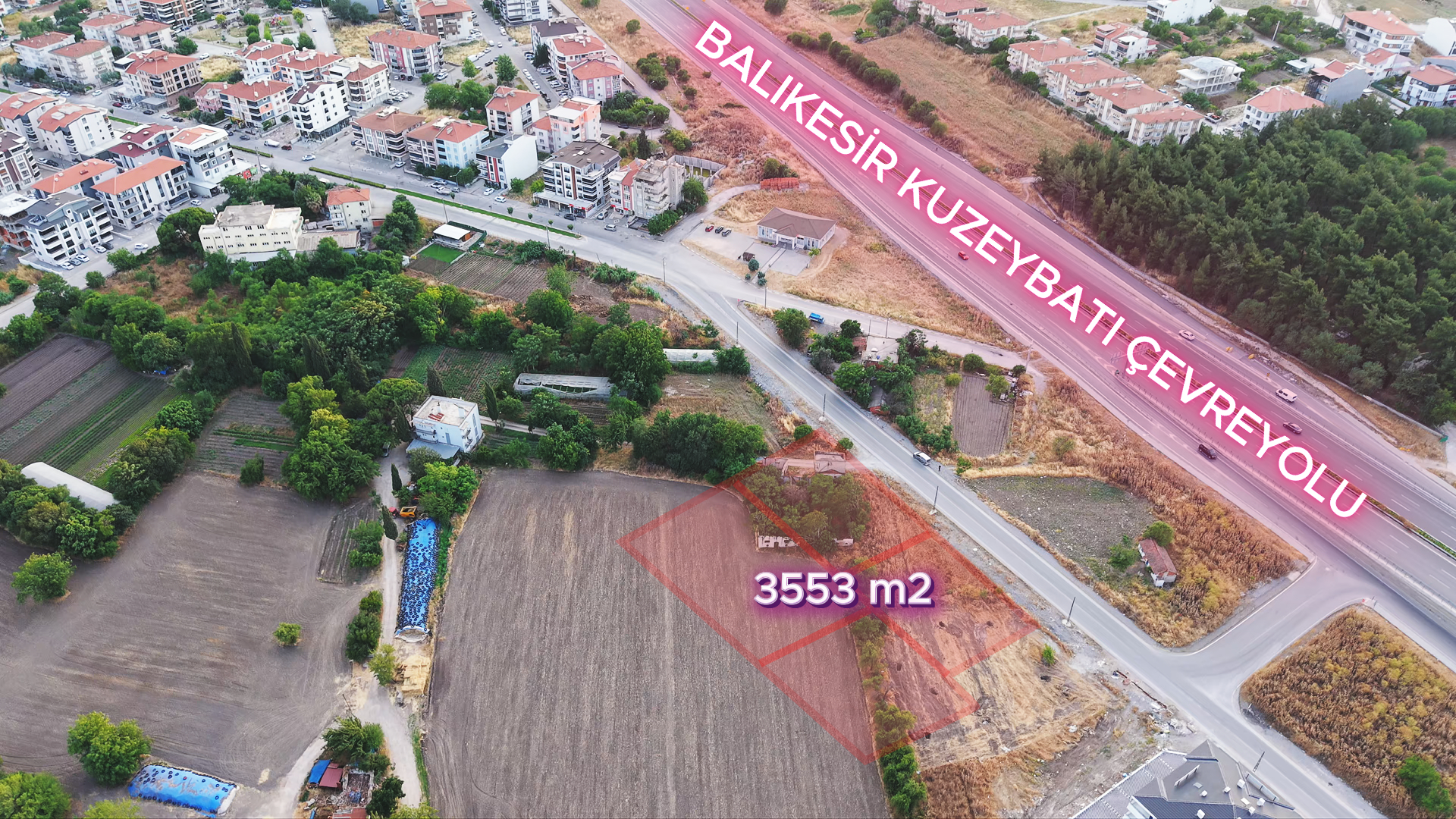 PAŞAALANI MAH. TOPLAM 3553 m2 TİCARİ+KONUT İMAR SATILIK ARSALAR