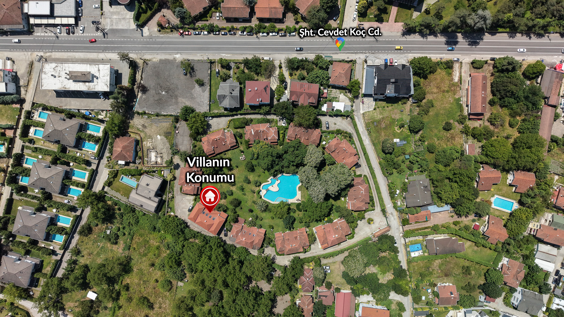 Sapanca Kırkpınar 6+1 425 net Site İçerisinde Lüks Villa