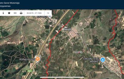 BALIKESİR NAİPLİ'DE YATIRIM FIRSATI 1546 M2 TARLA!