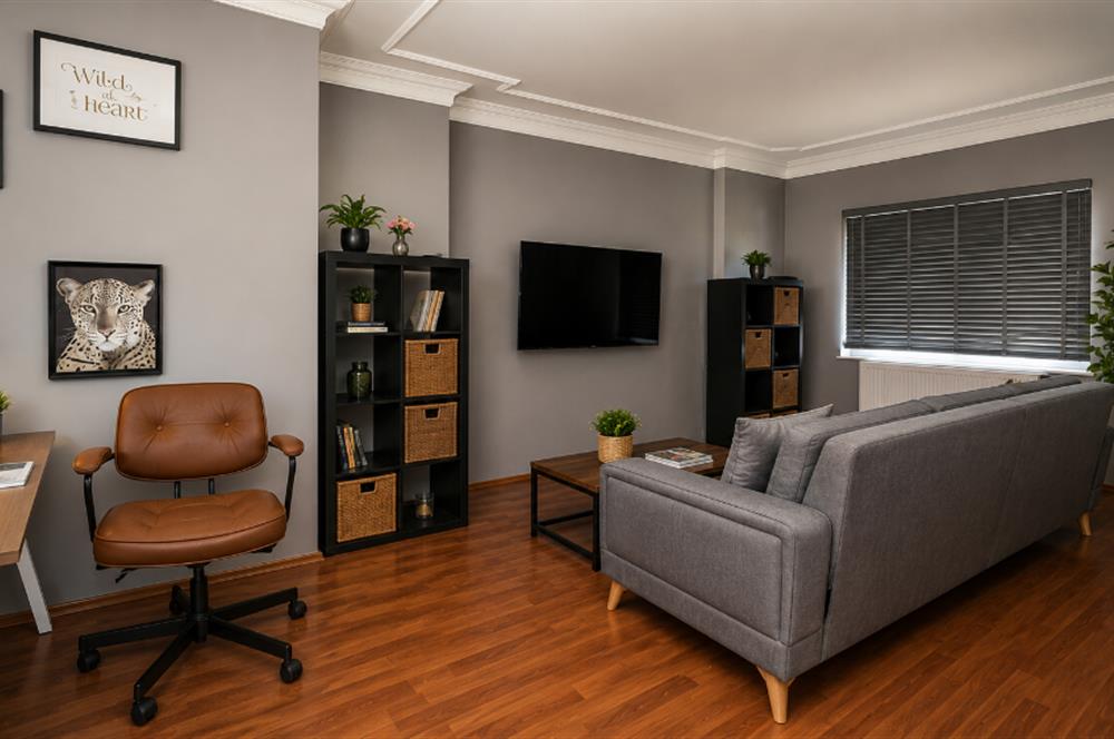 C21 Cius; Yıldırım Sitesi'nde Deniz Manzaralı 3+1 Ara Kat Daire