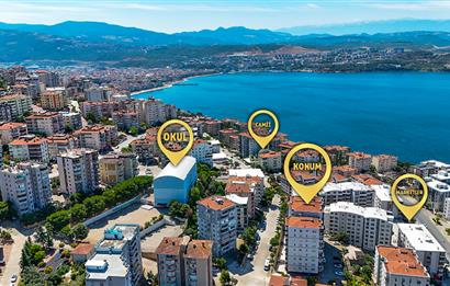 C21 Cius; Yıldırım Sitesi'nde Deniz Manzaralı 3+1 Ara Kat Daire