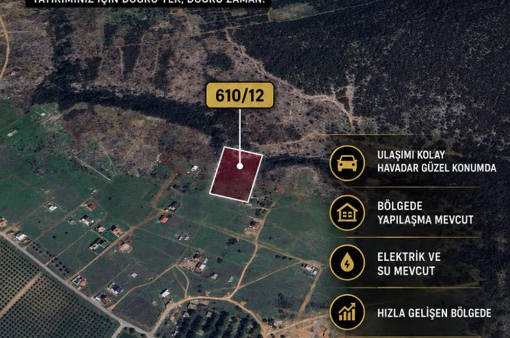 DİDİM 1. BALOVADA SATILIK 322 M2 VİLLA ARSASI