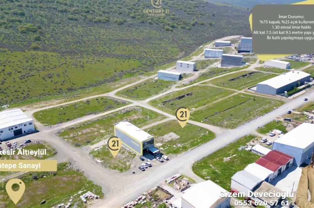 C21 BAL'DAN ATATEPE SANAYİ SİTESİNDE KÖŞE PARSEL SATILIK ARSALAR