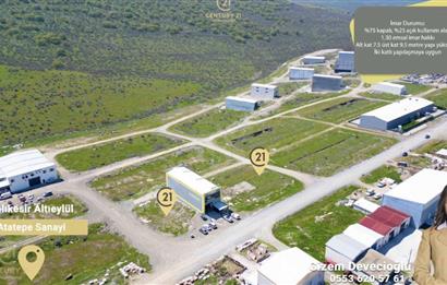 C21 BAL'DAN ATATEPE SANAYİ SİTESİNDE KÖŞE PARSEL SATILIK ARSALAR