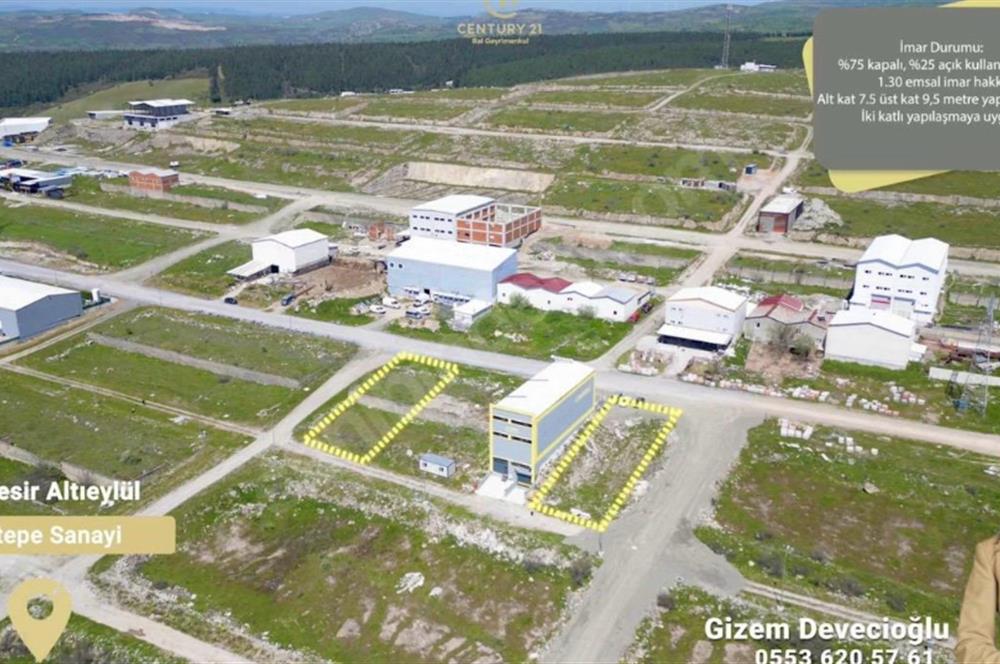 C21 BAL'DAN ATATEPE SANAYİ SİTESİNDE KÖŞE PARSEL SATILIK ARSALAR