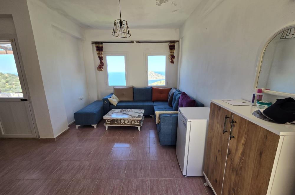 Bodrum Gümüşlükte Deniz Manzaralı Kiralık 2+1 Dubleks