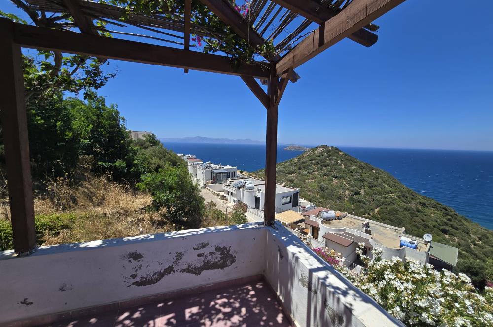Bodrum Gümüşlükte Deniz Manzaralı Kiralık 2+1 Dubleks