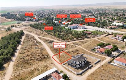 AFYON EVCİLERDE 597 m² KÖŞE PARSEL 3 KAT İMARLI SATILIK ARSA