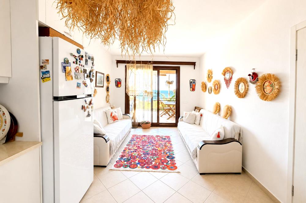 Bodrum Gündoğan Satılık 2+1 Villa Deniz Manzaralı Özel Plajlı