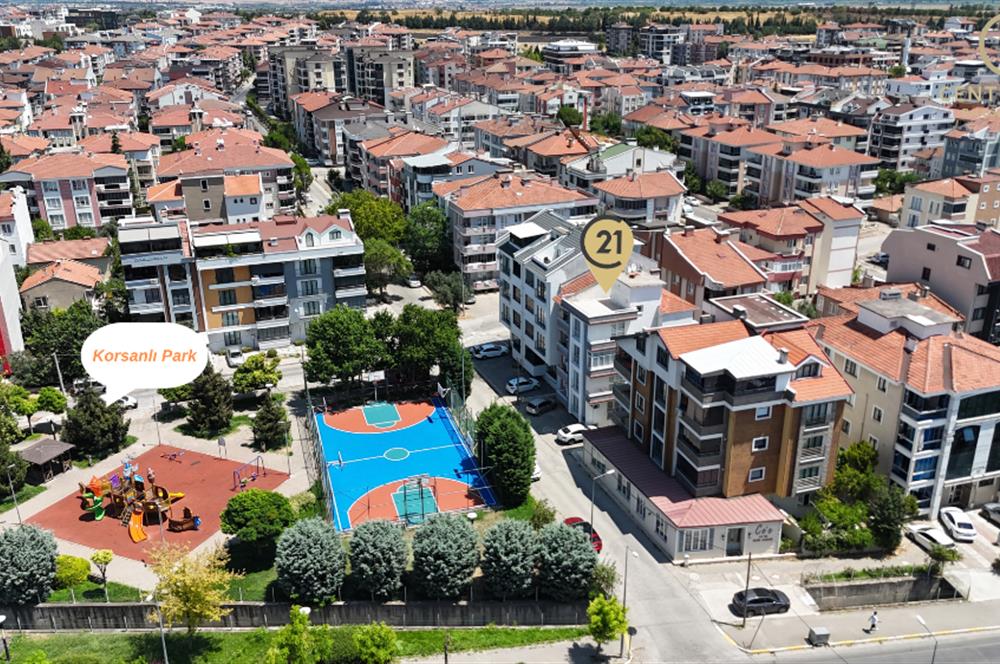 C21 Bal'dan Bahçelievler Mah.'de Park Manzaralı Satılık 2+1 Daire