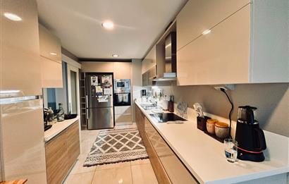 Tema İstanbul'da havuza cephe bahçe katı 4+1 kiralık daire