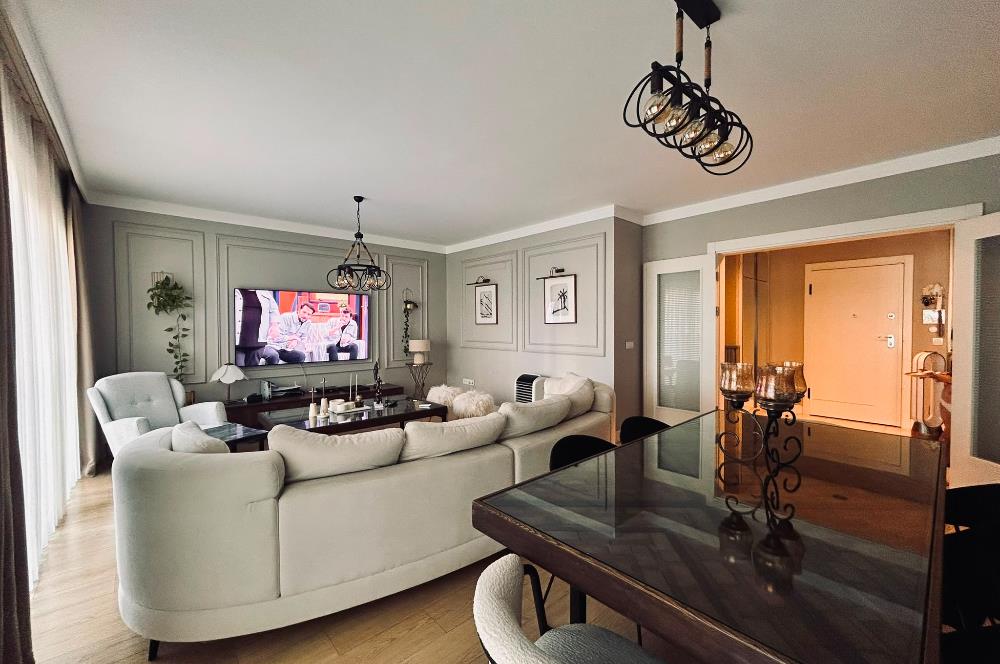 Tema İstanbul'da havuza cephe bahçe katı 4+1 kiralık daire