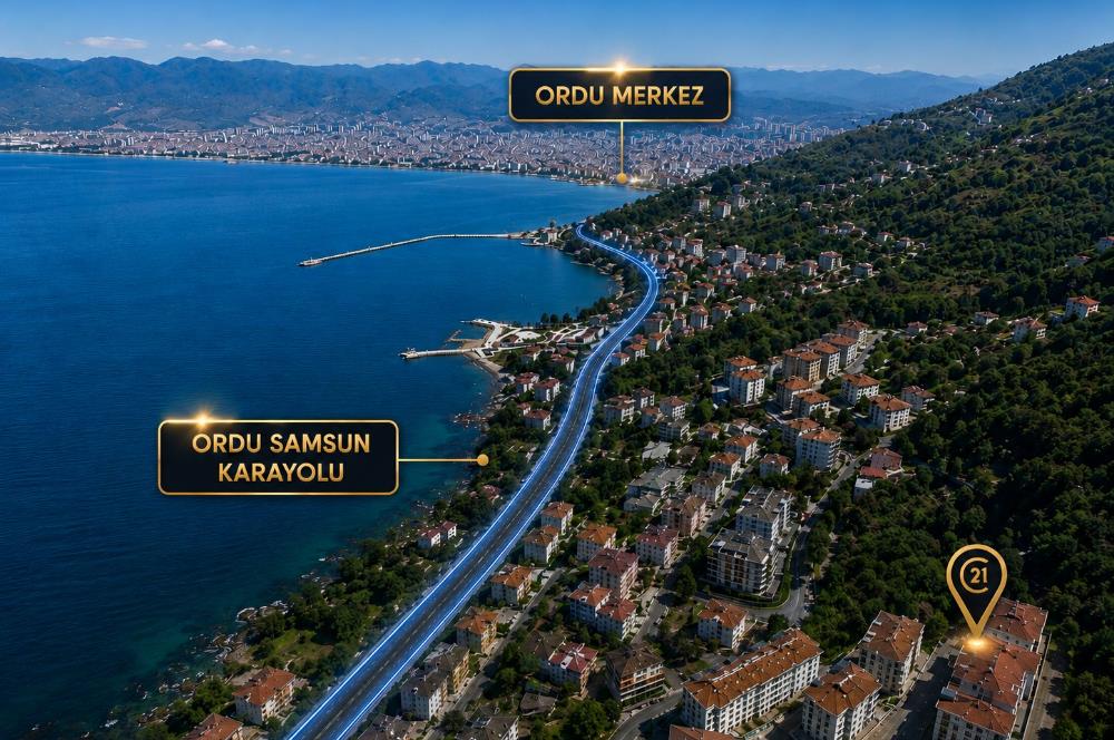 CENTURY 21'DEN ORDU ALTINORDU GÜZELYALI MAHALLESİ'NDE SATILIK LÜKS DENİZ MANZARALI DAİRE