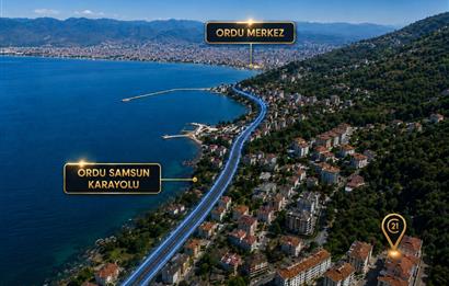 CENTURY 21'DEN ORDU ALTINORDU GÜZELYALI MAHALLESİ'NDE SATILIK LÜKS DENİZ MANZARALI DAİRE