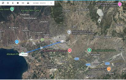 Edremit Altınkum Plajına 8 Km Yeni Binada Balkonlu 1+1 Daire