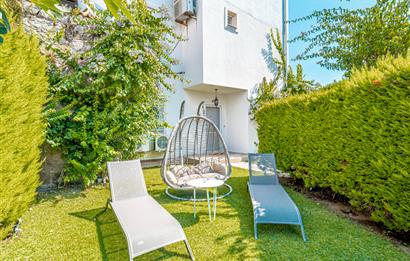 Bodrum Bitez Sarnıç Sitesi Plajlı 3+1 Satılık Bahçe Katı Daire