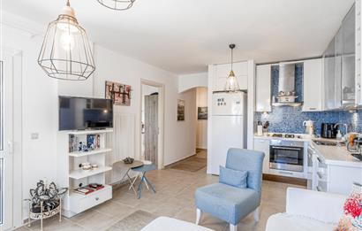 Bodrum Bitez Sarnıç Sitesi Plajlı 3+1 Satılık Bahçe Katı Daire
