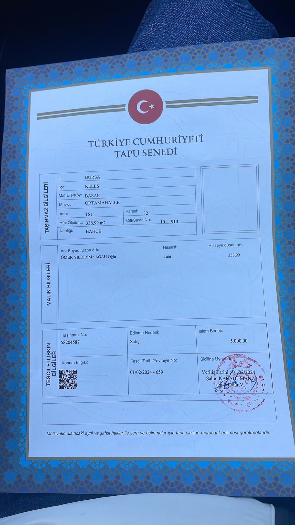 BAŞAK MAHALLESİ'NDE DOĞAYLA İÇ İÇE YATIRIMLIK SATILIK ARAZİ