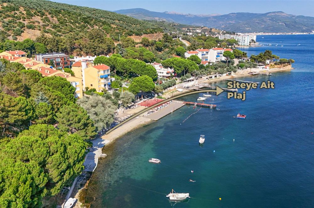 C21 Cius; Oba Sitesinde Denize Sıfır 2+1 Bahçe Katı Yazlık