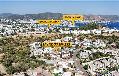 Bodrum Eskiçeşme Myndos Sitesi'nde Deniz Manzaralı 2+1 Satılık Daire | Orta Kat | Havuzlu Site