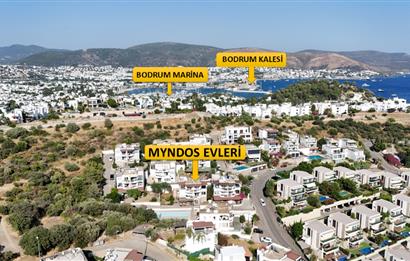 Bodrum Eskiçeşme Myndos Sitesi'nde Deniz Manzaralı 2+1 Satılık Daire | Orta Kat | Havuzlu Site
