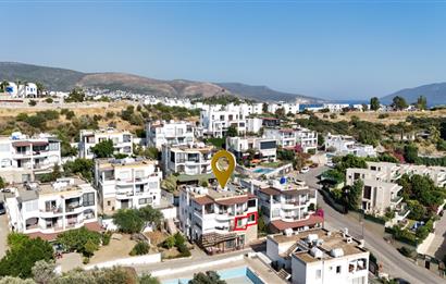 Bodrum Eskiçeşme Myndos Sitesi'nde Deniz Manzaralı 2+1 Satılık Daire | Orta Kat | Havuzlu Site
