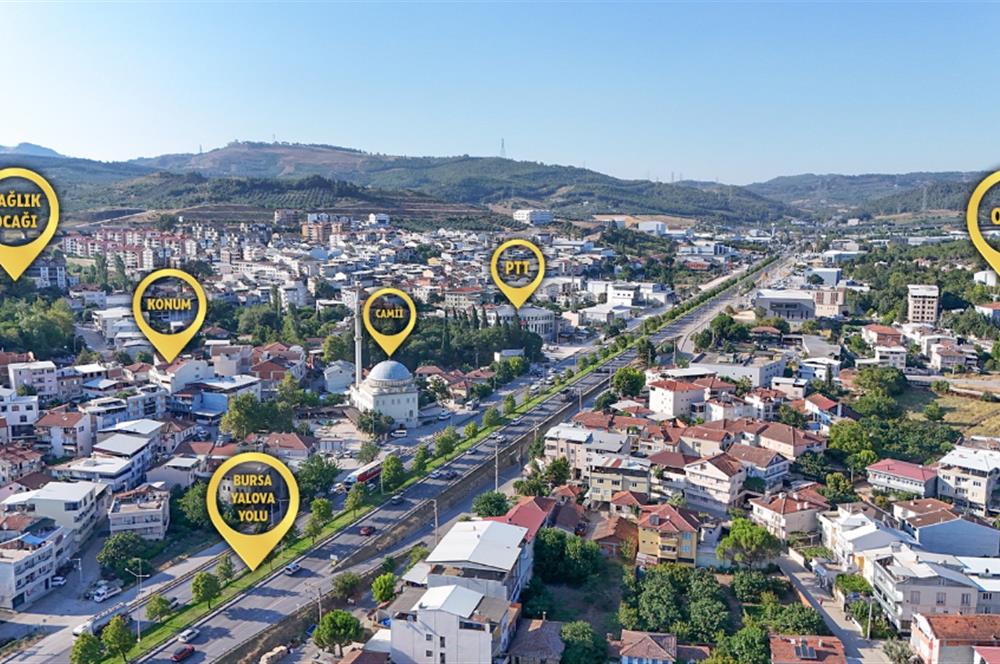 C21 Cius;Ovaakça Merkez'de Geniş Balkonlu 160 m2 Net 3+1 Dubleks