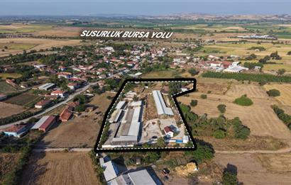 BALIKESİR SUSURLUK'TA 12.492m²/7.000m² KAPALI ALANI OLAN ŞİRKET İLE BİRLİKTE SATILIK ÇİFTLİK C21 BAL'DA